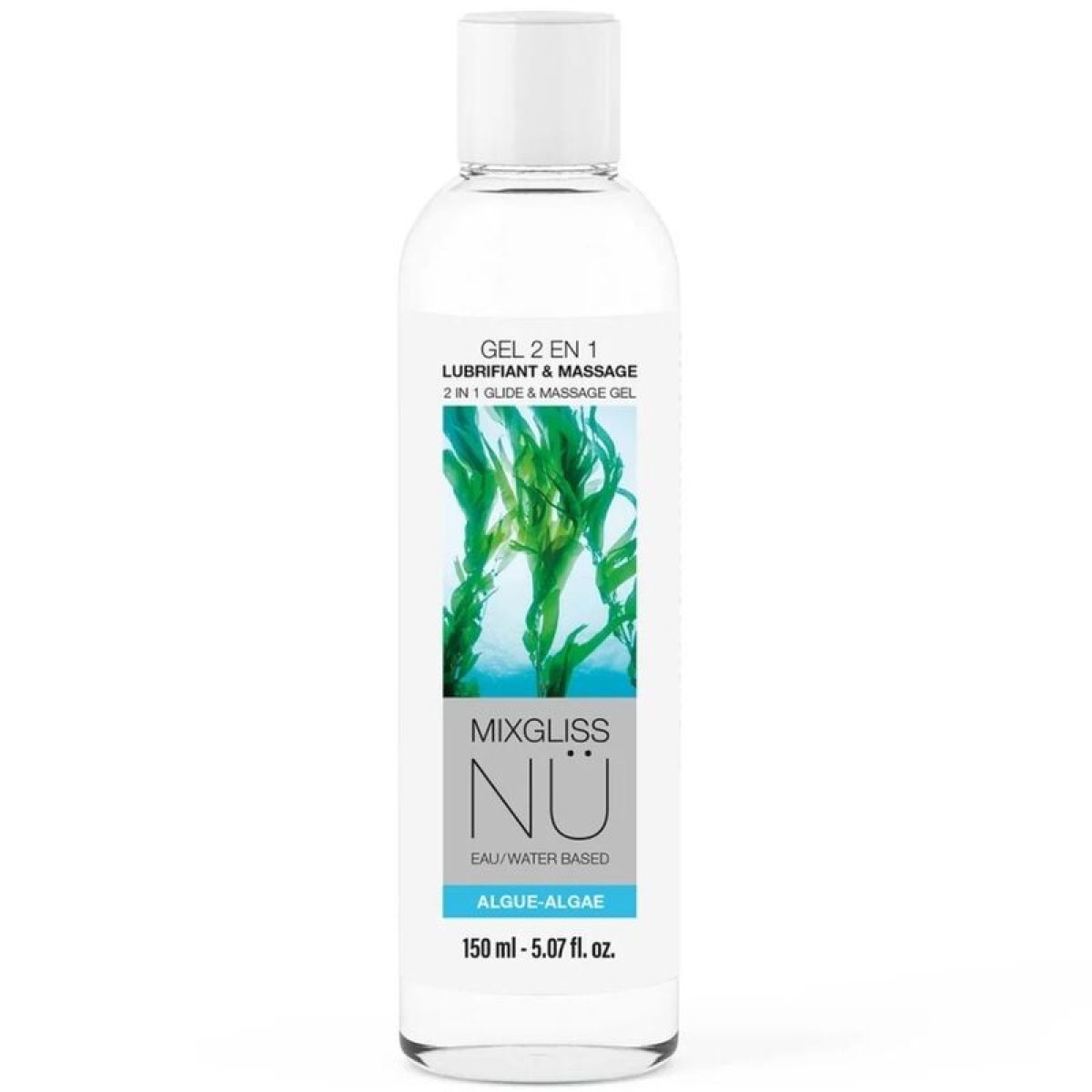 image Gel Lubrifiant et de Massage 2 en 1 à Base D'eau, Algues Nuru, 150 Ml