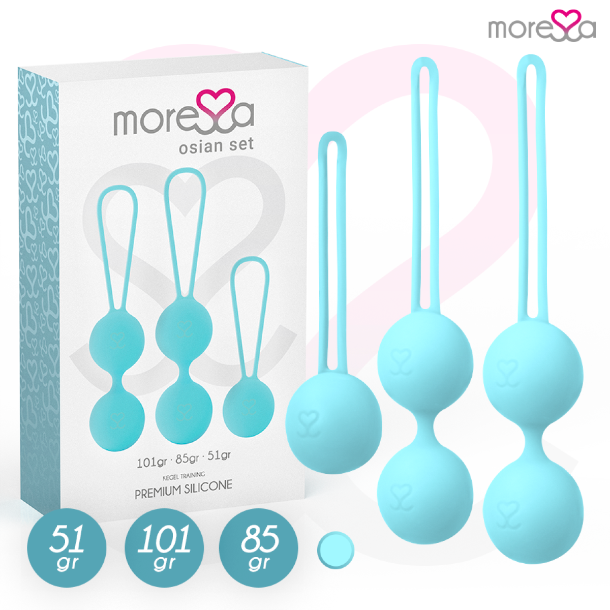 image Ensemble Osian Silicone Turquoise Premium