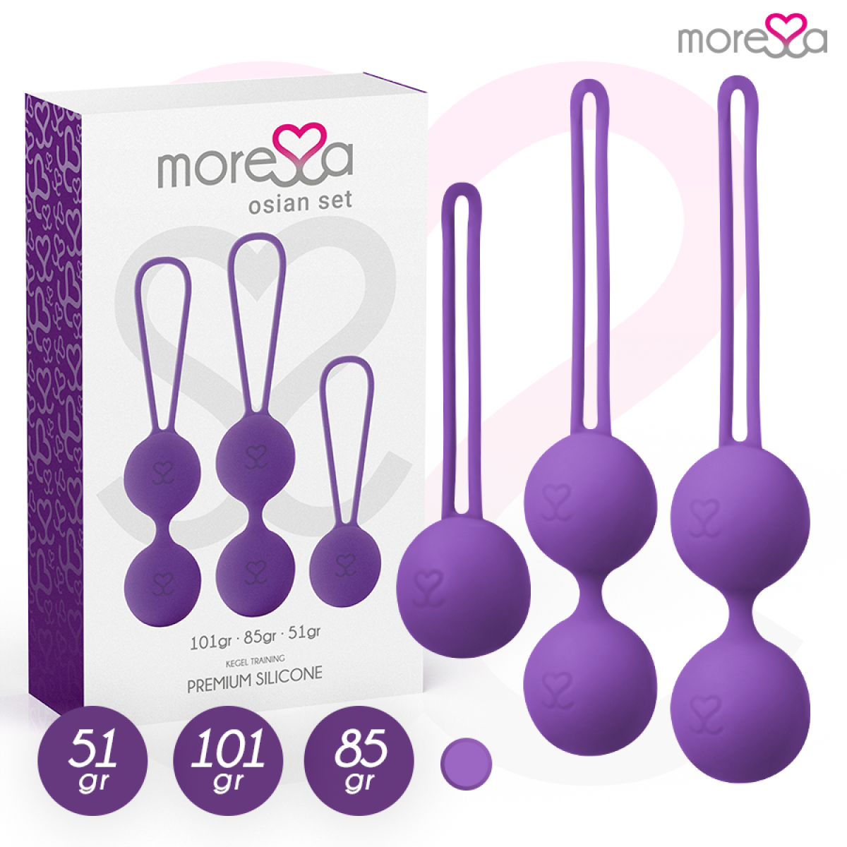 image Osian Set Premium Silicone Lilas