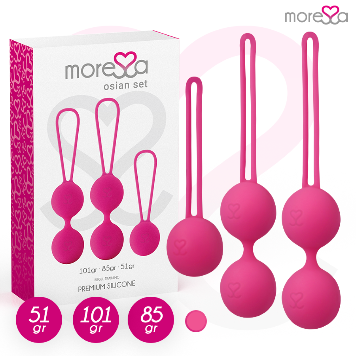 image Osian Set Premium Silicone Rose (osian One - 51 G | Osian Two - 101 G | Osian Three 85 G)