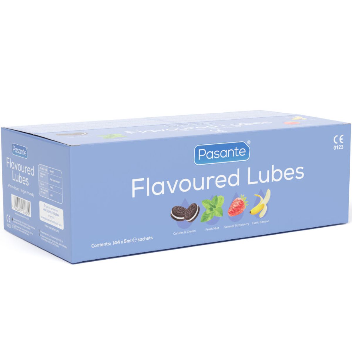 image Boîte de Lubrifiants Aromatisés 144 Unités 5 Ml