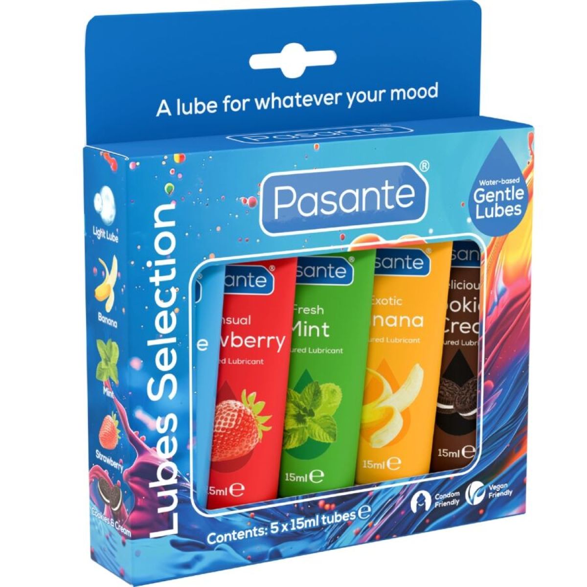 image Pack Lubrifiants Saveurs Assorties 5 Unités X 15 Ml