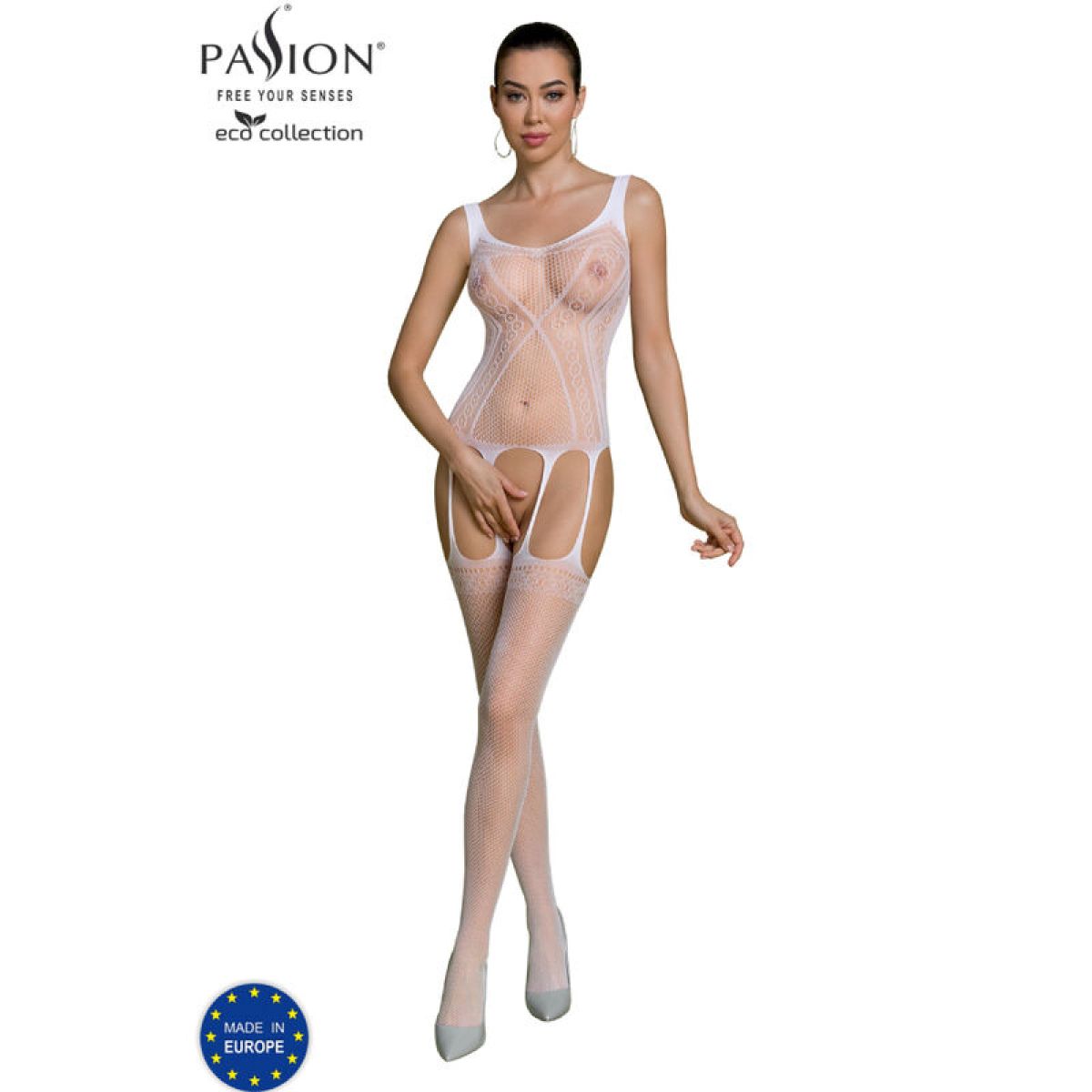 image Passion - Bodystocking Eco Collection Eco Bs007 Blanc
