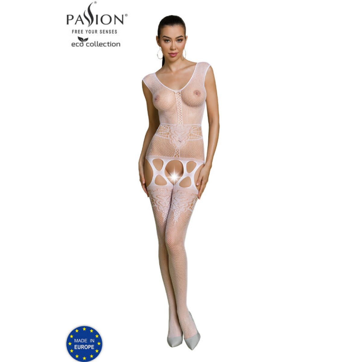 image Passion - Bodystocking Eco Collection Eco Bs014 Blanc