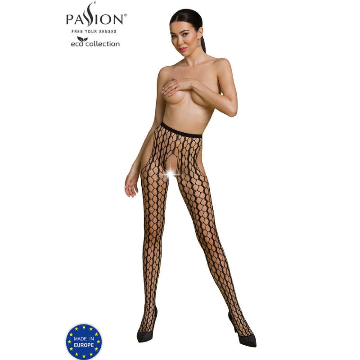 image Passion - Bodystocking Eco Collection Eco S007 Noir