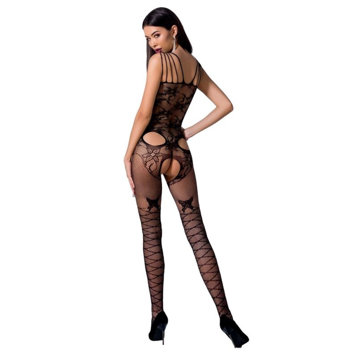 image Passion - Femme Bs076 Bodystocking Taille Unique Noir