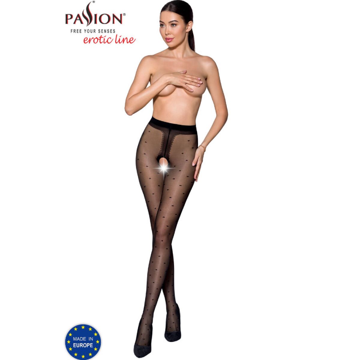image Passion - Tiopen 018 Collant Noir 1/2 20 Den