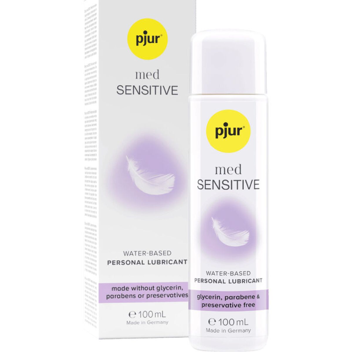 image Med Lubrifiant Base D'eau Sensitive Glide 100 Ml