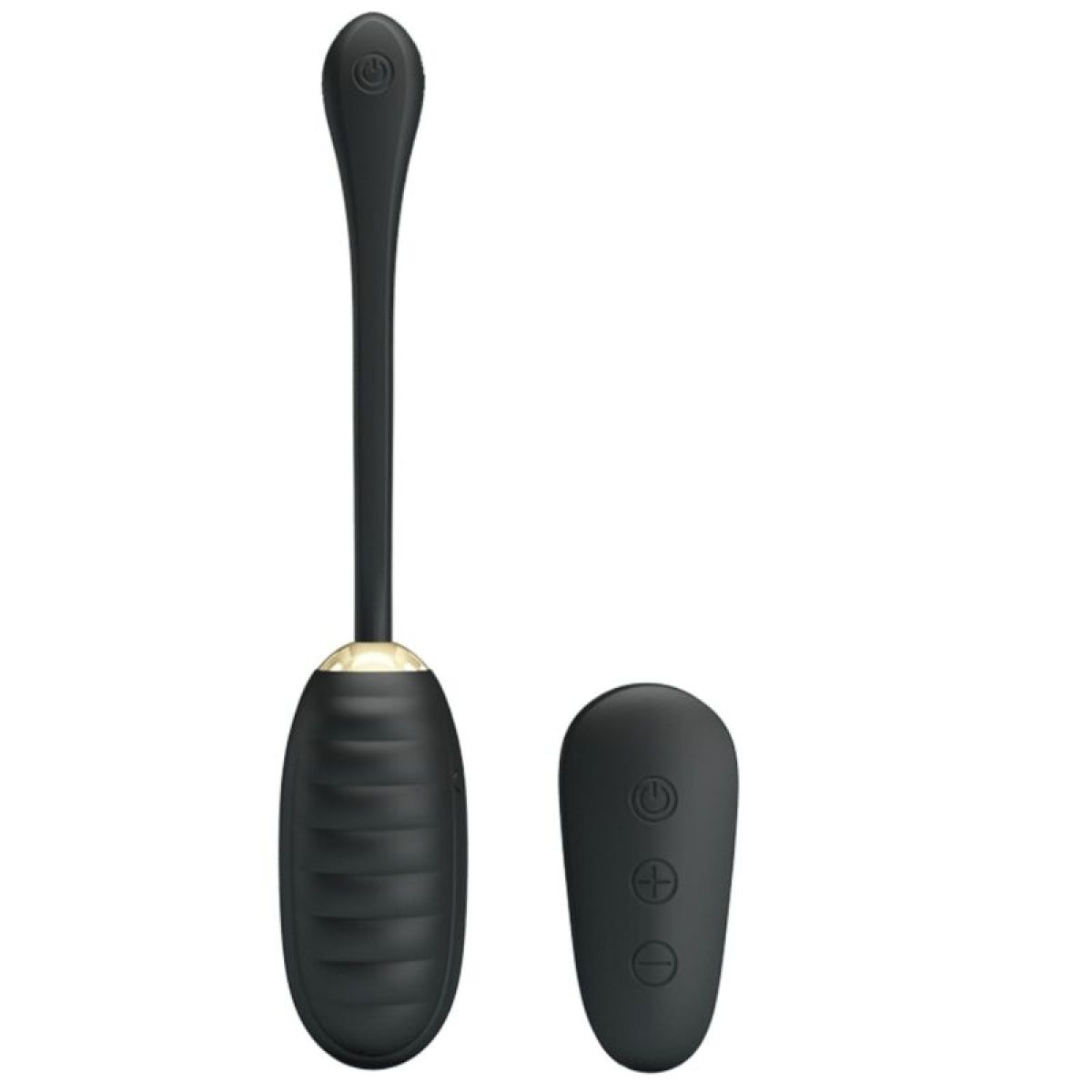 image Pretty Love - Doreen Oeuf Vibrant Rechargeable de Luxe Noir Télécommande