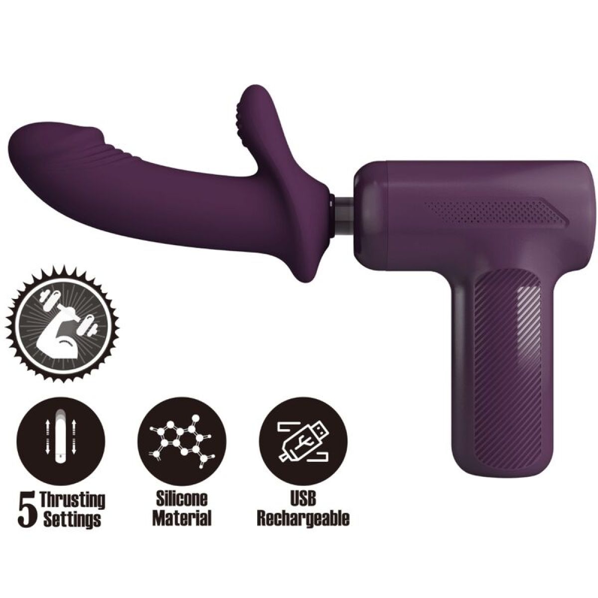 image Pretty Love - Masseur Dj Scholar 5 Réglages Violet