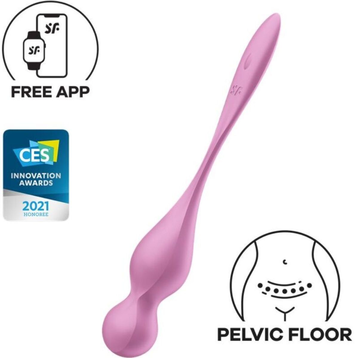 image Satisfyer - Balles Vibrantes de Kegel Love Birds Rose