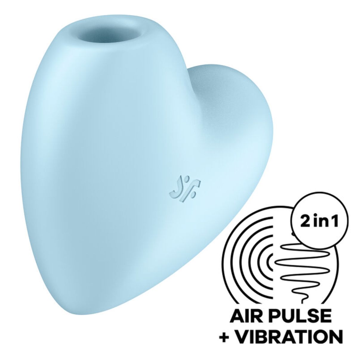 image Satisfyer - Cutie Heart Stimulateur et Vibrateur de Pulse D'air Bleu
