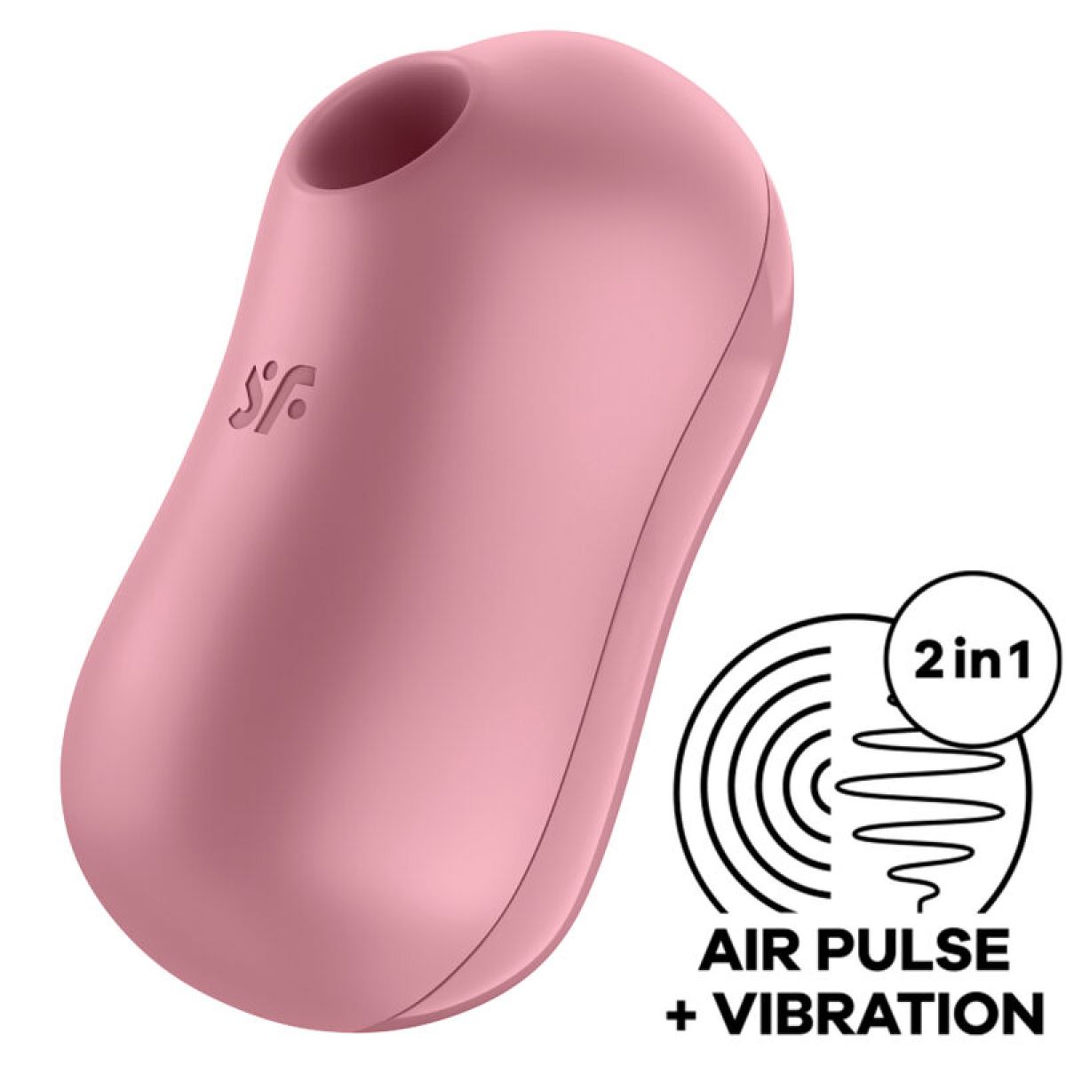 image Satisfyer - Stimulateur et Vibrateur D'impulsions D'air de Barbe à Coton Rose