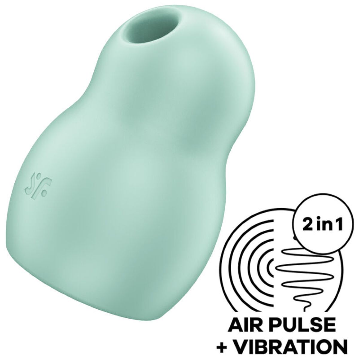 image Satisfyer - Stimulateur et Vibrateur Double Air Pulse Pro To Go 1 Vert