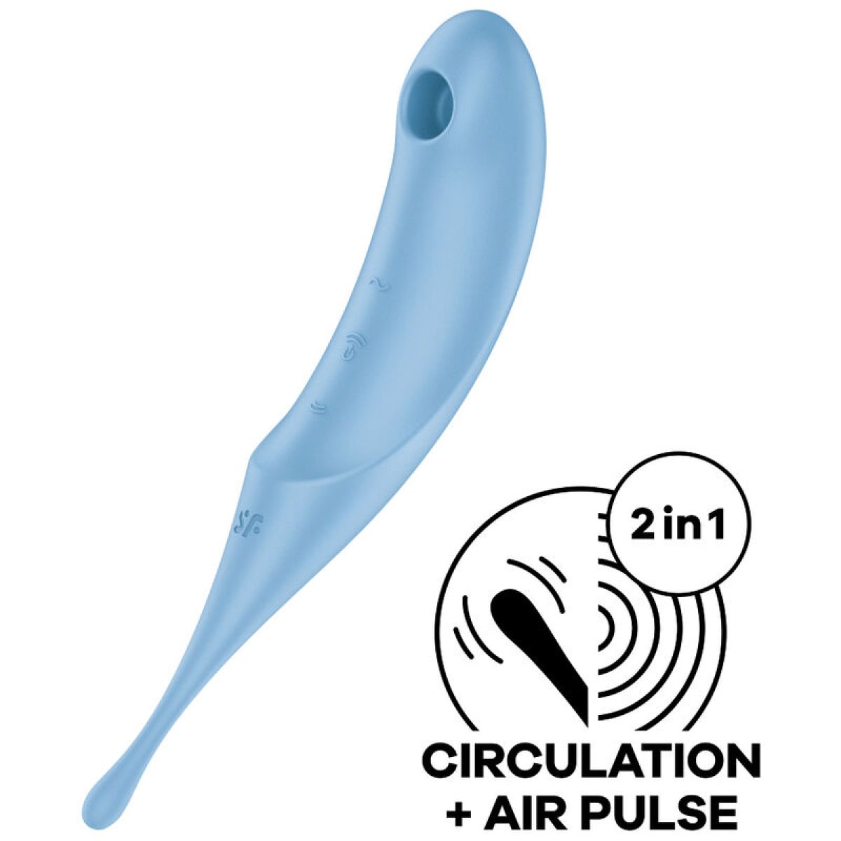 image Satisfyer - Stimulateur et Vibrateur Twirling Pro Air Pulse Bleu