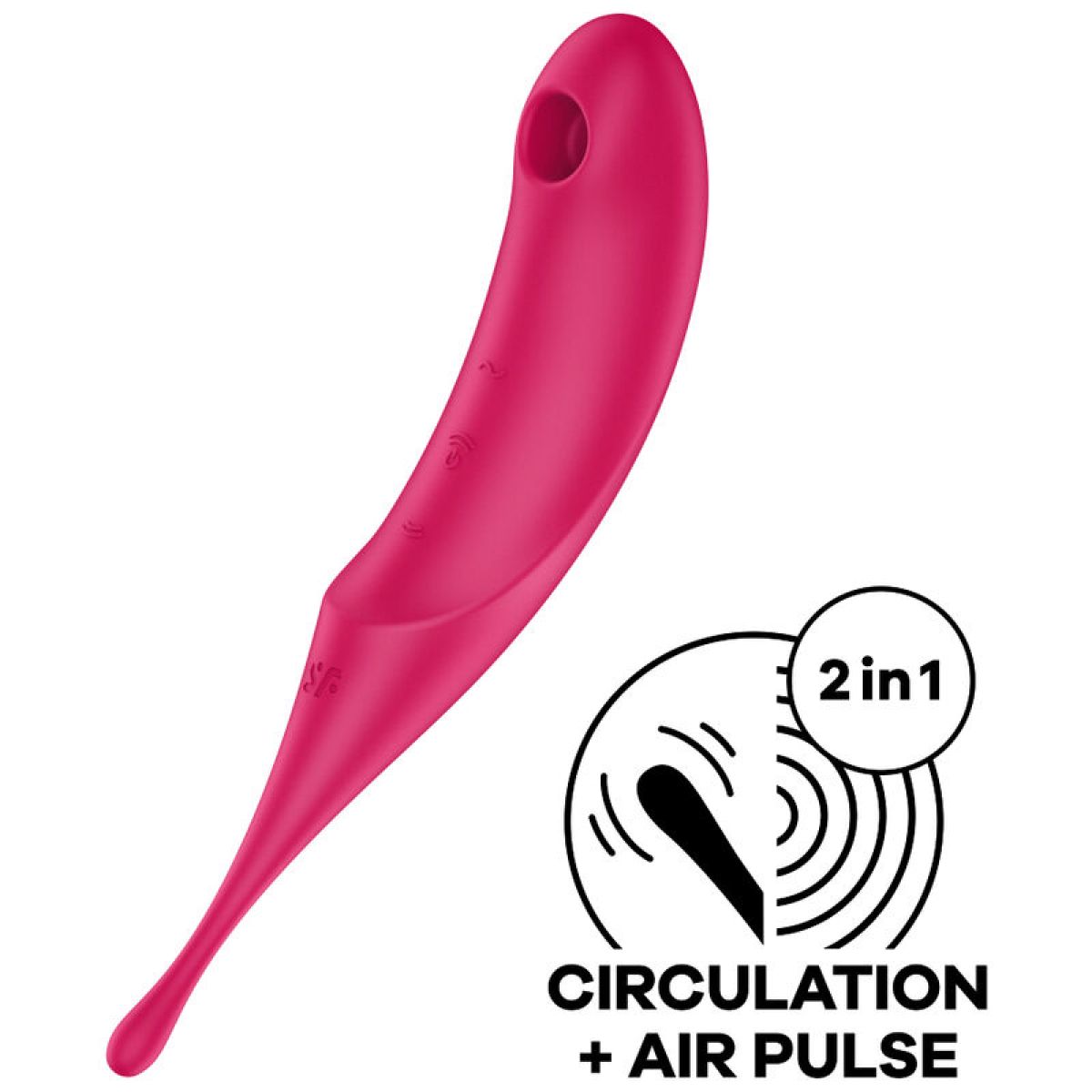 image Satisfyer - Stimulateur et Vibrateur Twirling Pro Air Pulse Rouge