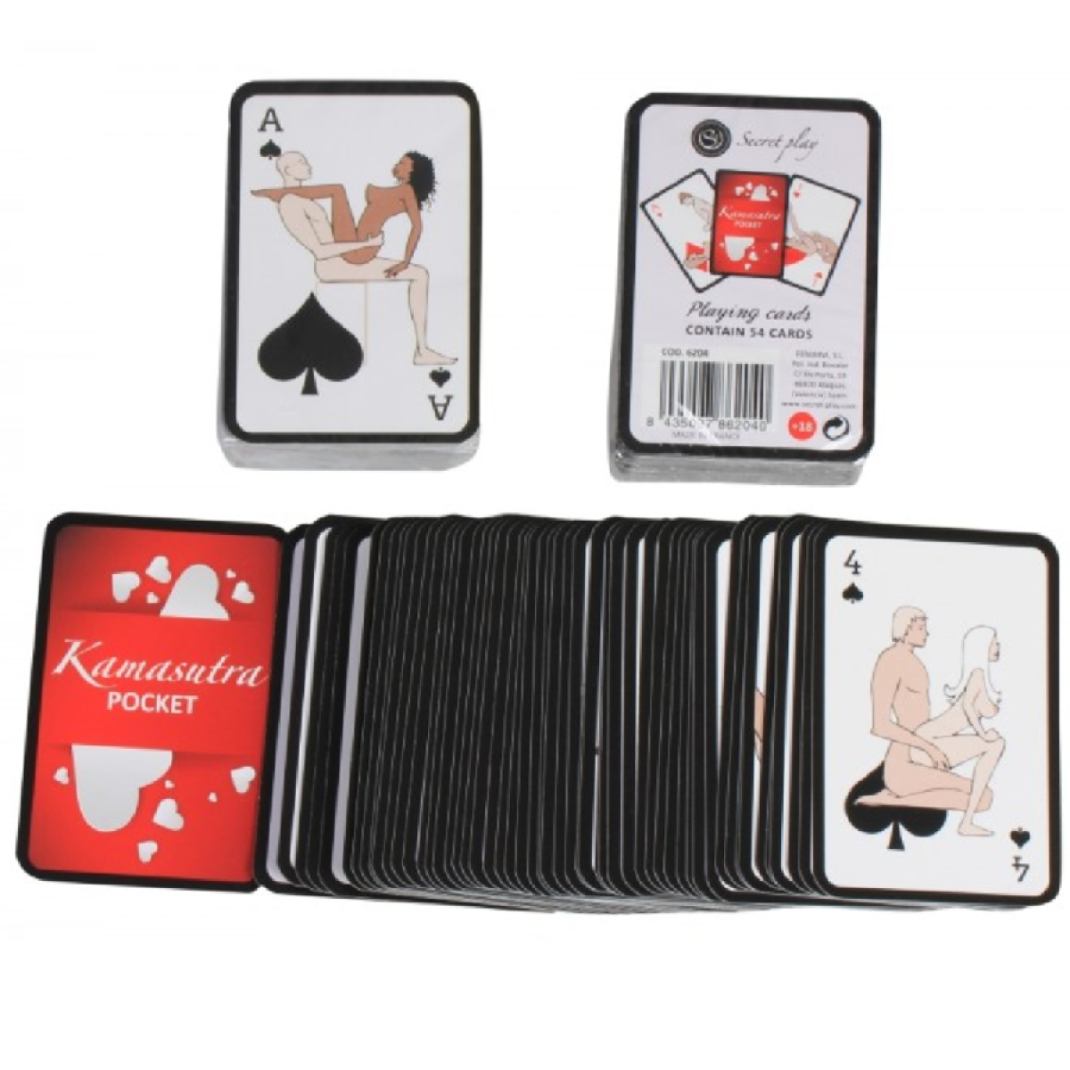 image Secretplay - Cartes à Jouer Kamasutra de Poche (es/en/pt/it/fr/de)
