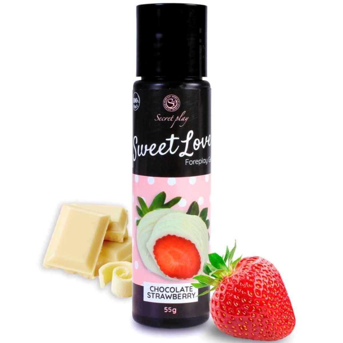 image Secretplay - Gel Sweet Love Fraise et Chocolat Blanc 60 Ml