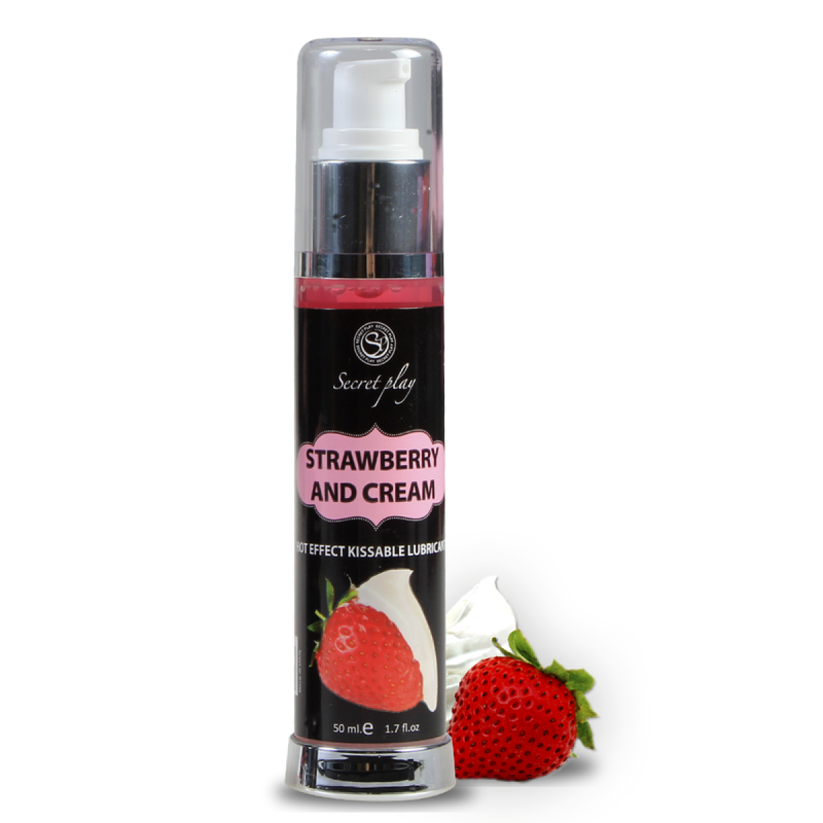 image Secretplay - Lubrifiant 2-1 Effet Chaleur Fraise & Crème 50 Ml