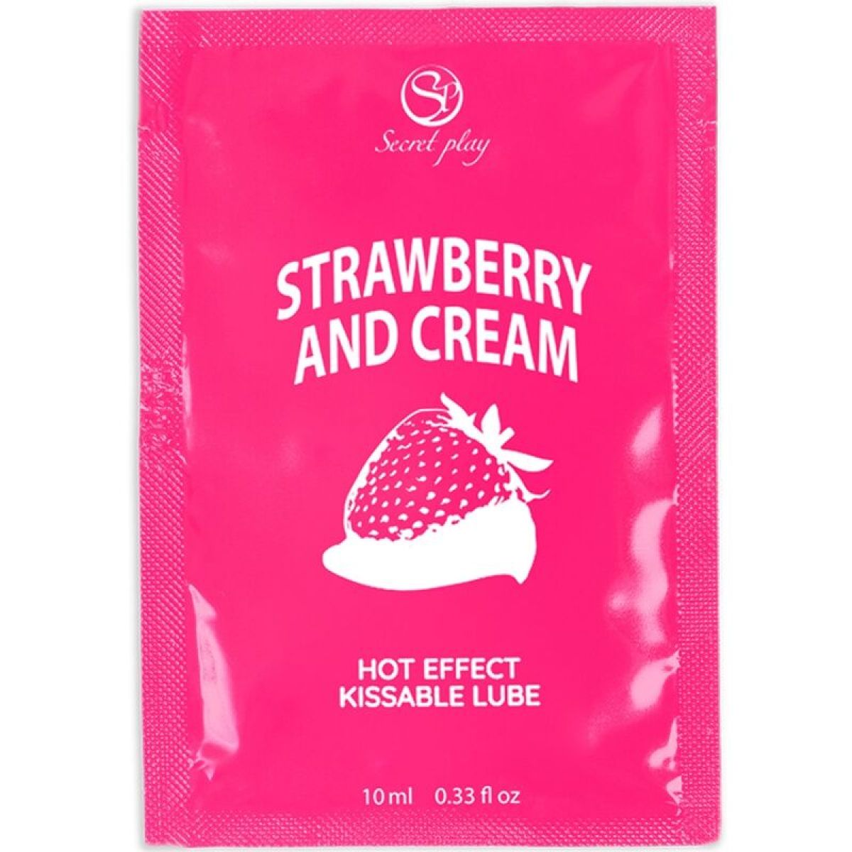 image Secretplay - Lubrifiant Unidose Fraises & Crème 10ml