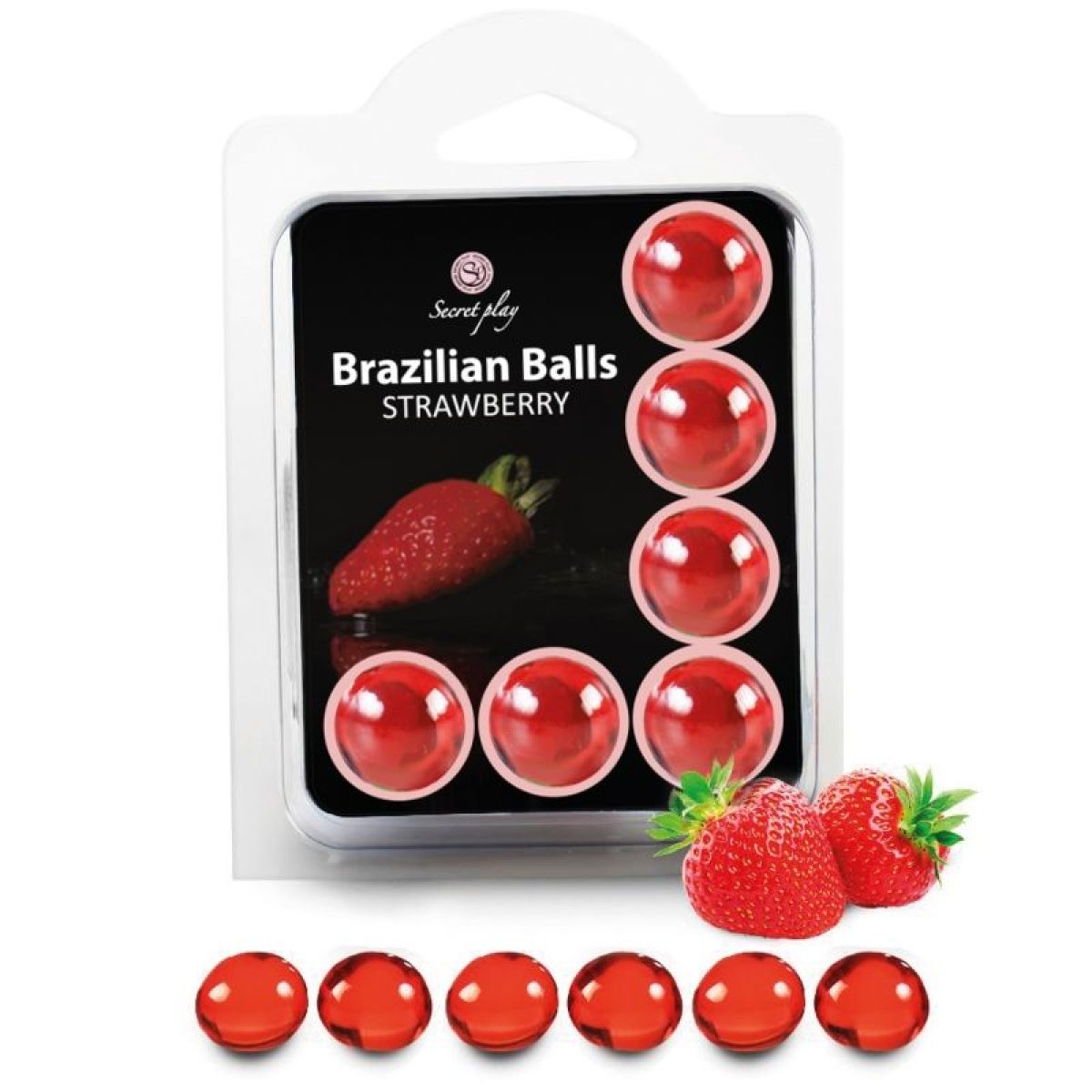 image Secretplay - Set 6 Balles Brésiliennes Fraise