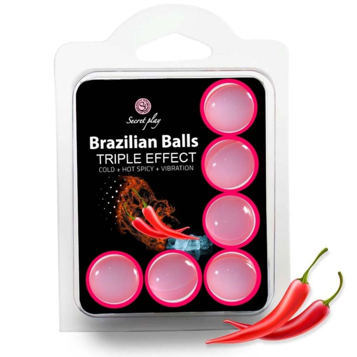 image Secretplay - Set 6 Balles Brésiliennes Triple Effet