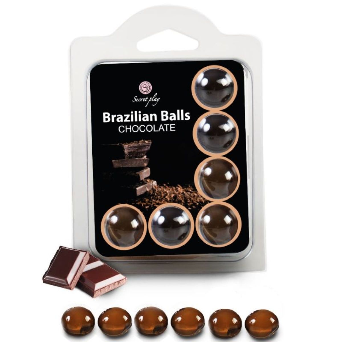 image Secretplay - Set 6 Boules Brésiliennes Chocolat