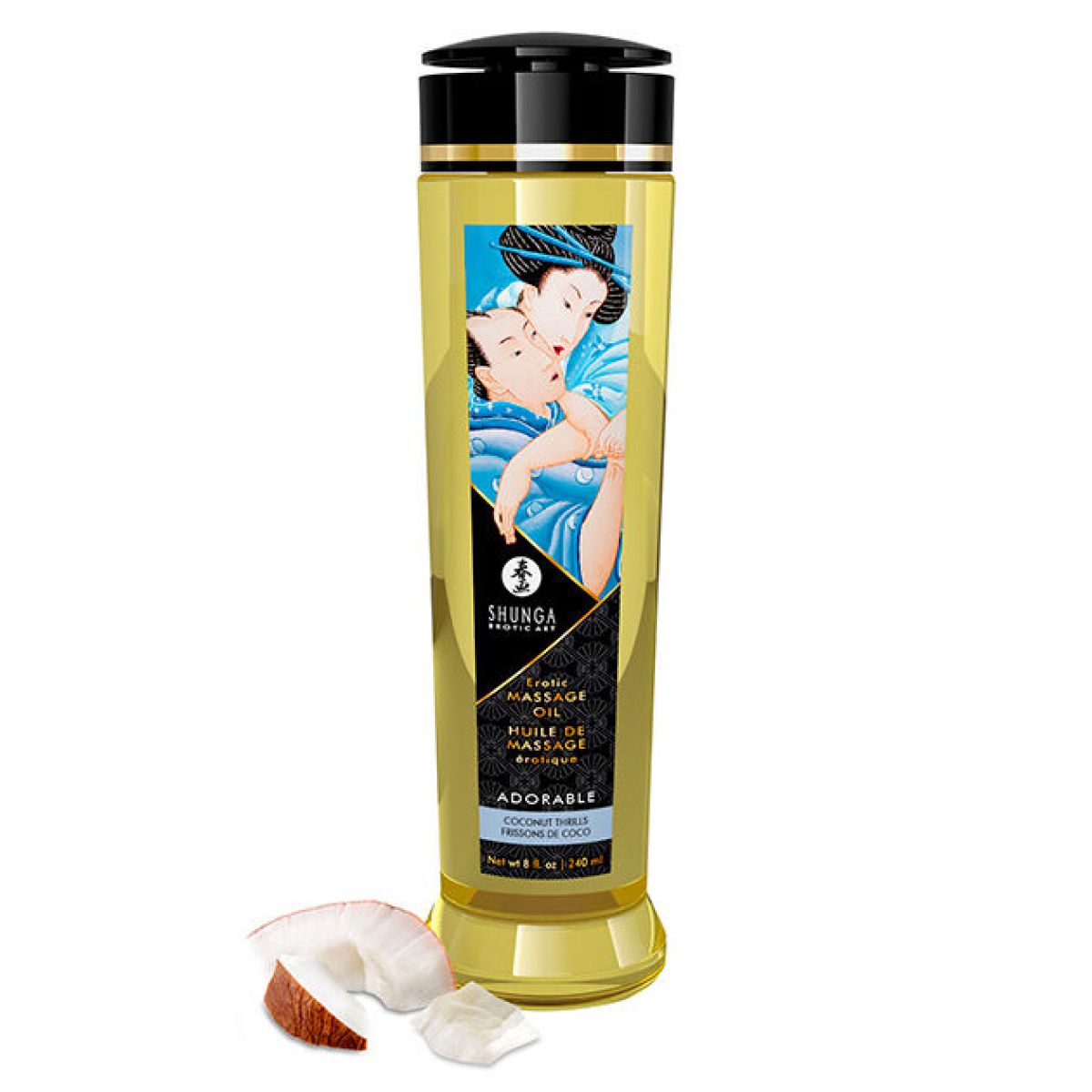 image Shunga - Adorable Huile de Massage Érotique 240 Ml