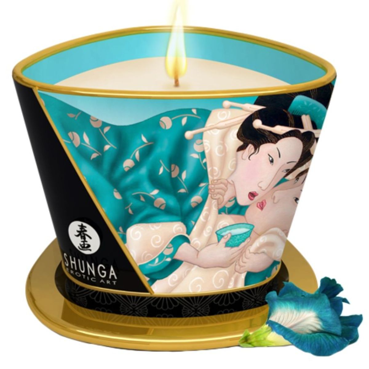 image Shunga - Bougie de Massage Fleurs des Îles 170 Ml