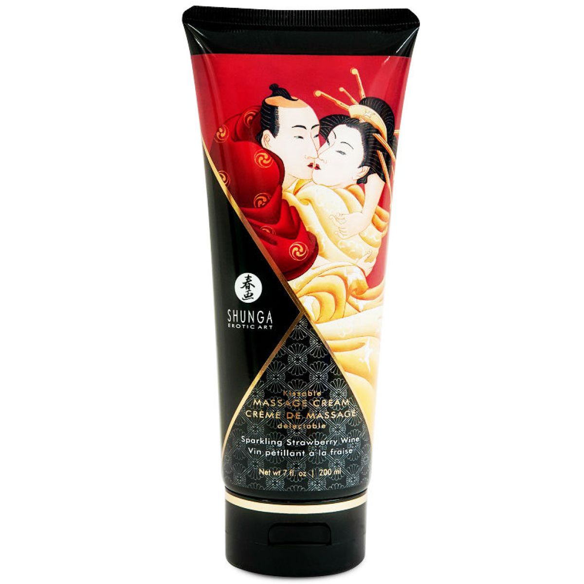image Shunga - Crème de Massage Fraise et Cava 200 Ml