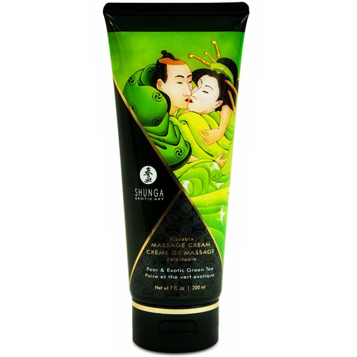 image Shunga - Crème de Massage Poire & Thé Vert 200 Ml