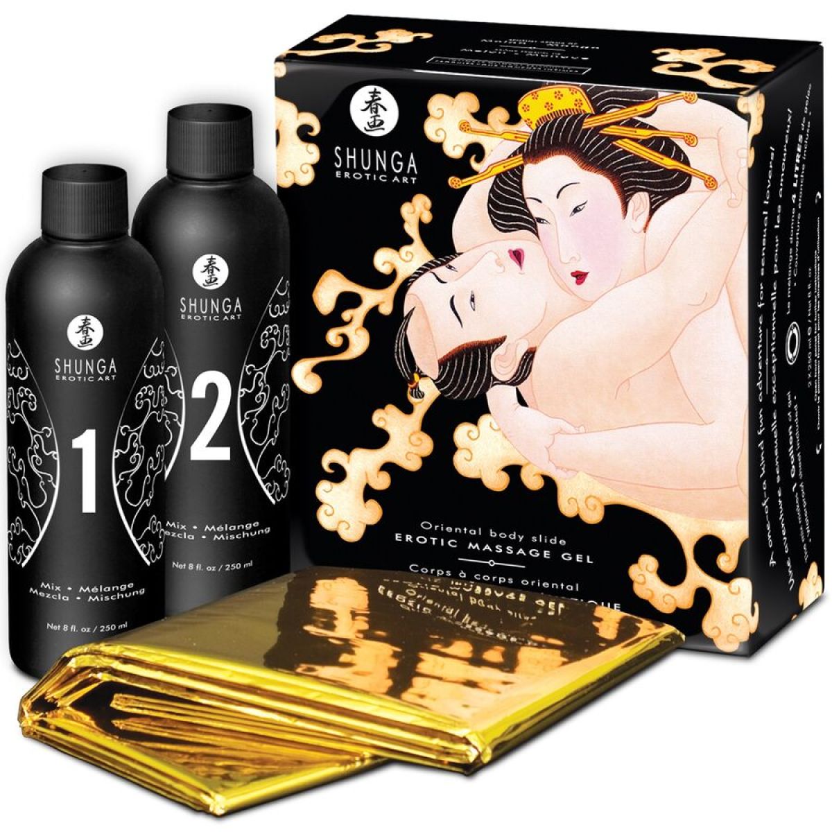 image Shunga - Gel de Massage Érotique Corps à Corps Melon Mangue Oriental