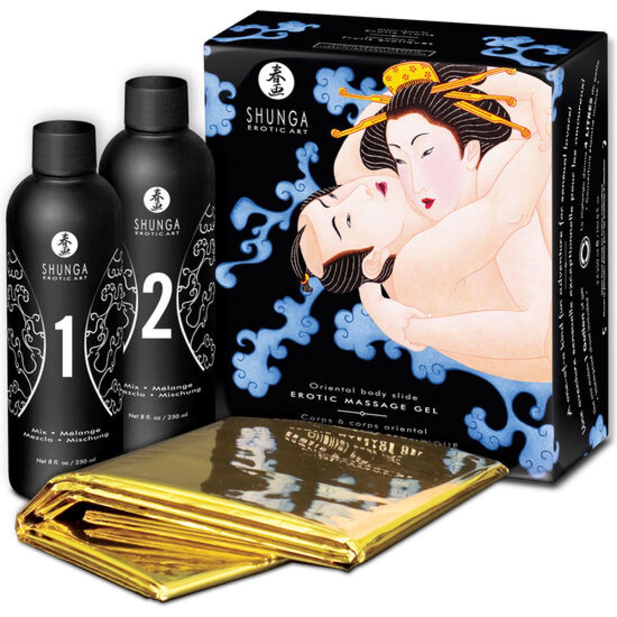 image Shunga - Gel de Massage Érotique Oriental Corps à Corps aux Fruits Exotiques