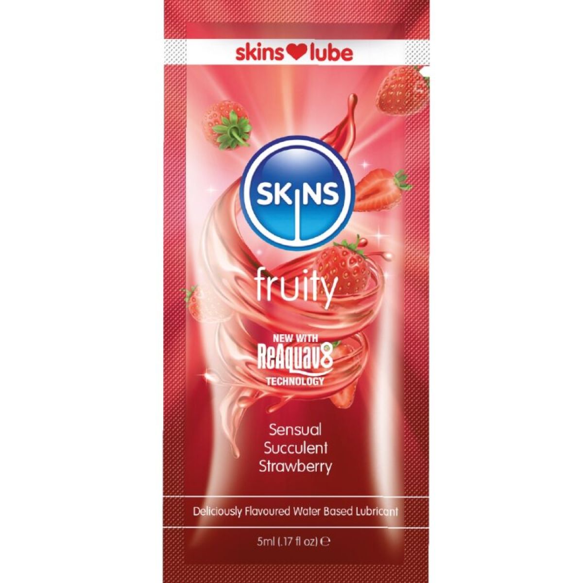 image Lubrifiant Fruité à Base D'eau Fraise Dose Unique 5 Ml