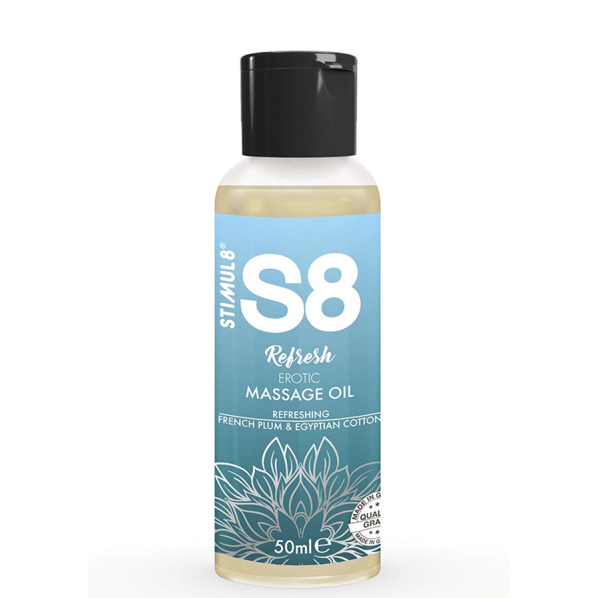 image S8 Refresh Huile de Massage Érotique au Coton 50 Ml