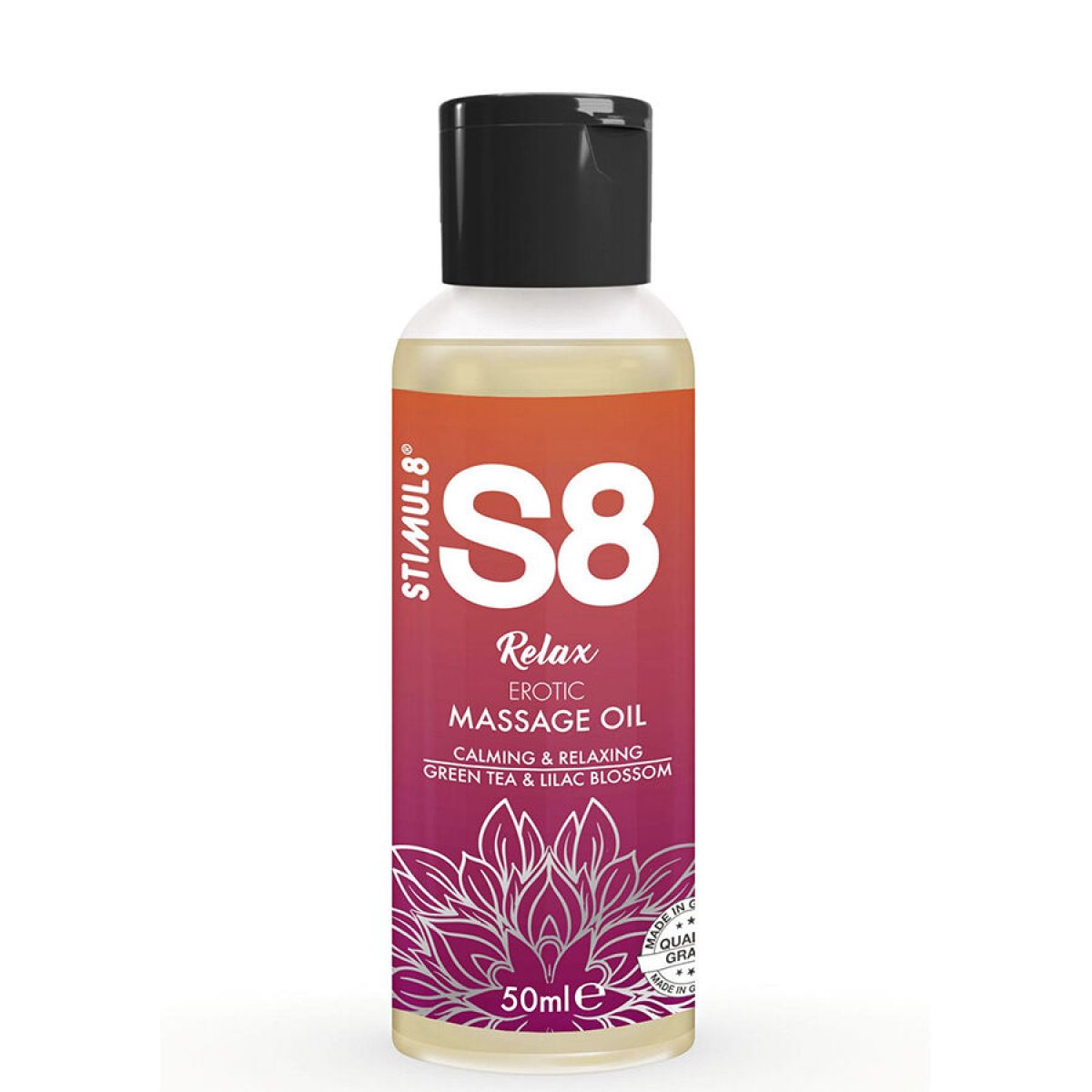 image S8 Relax Huile de Massage Érotique Thé Vert 50 Ml