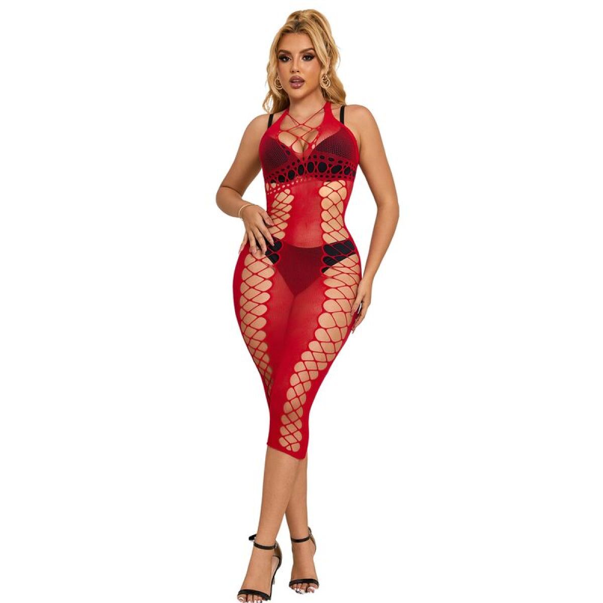 image Subblime - 952327 Robe Longue Réseille Rouge Taille Unique