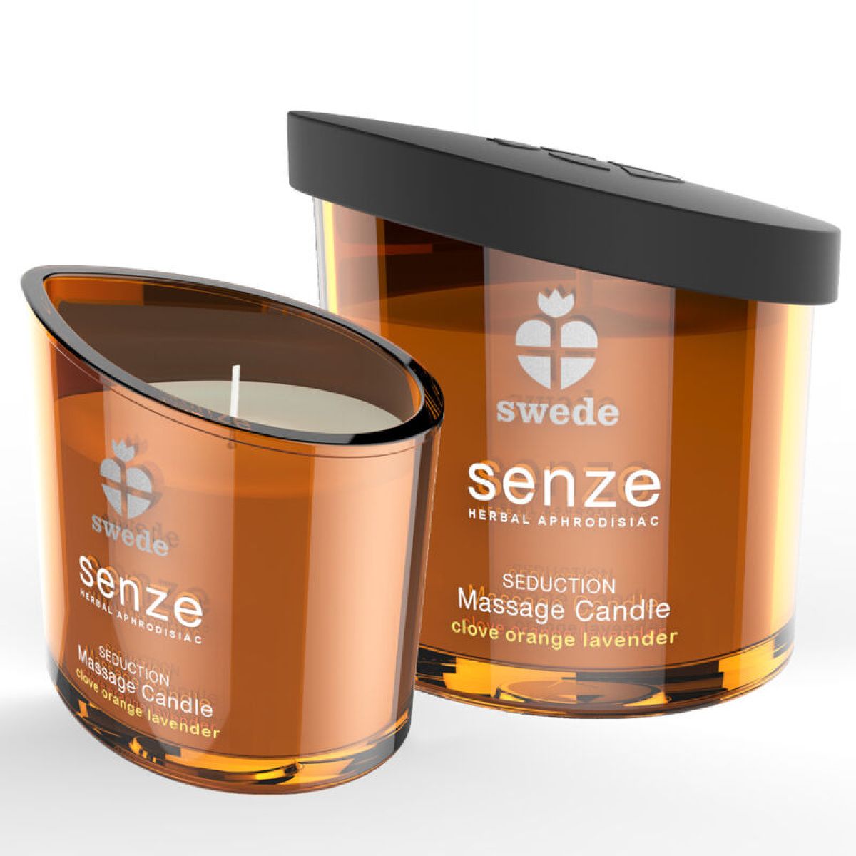 image Bougie de Massage Séduction Senze - Girofle, Orange, Lavande