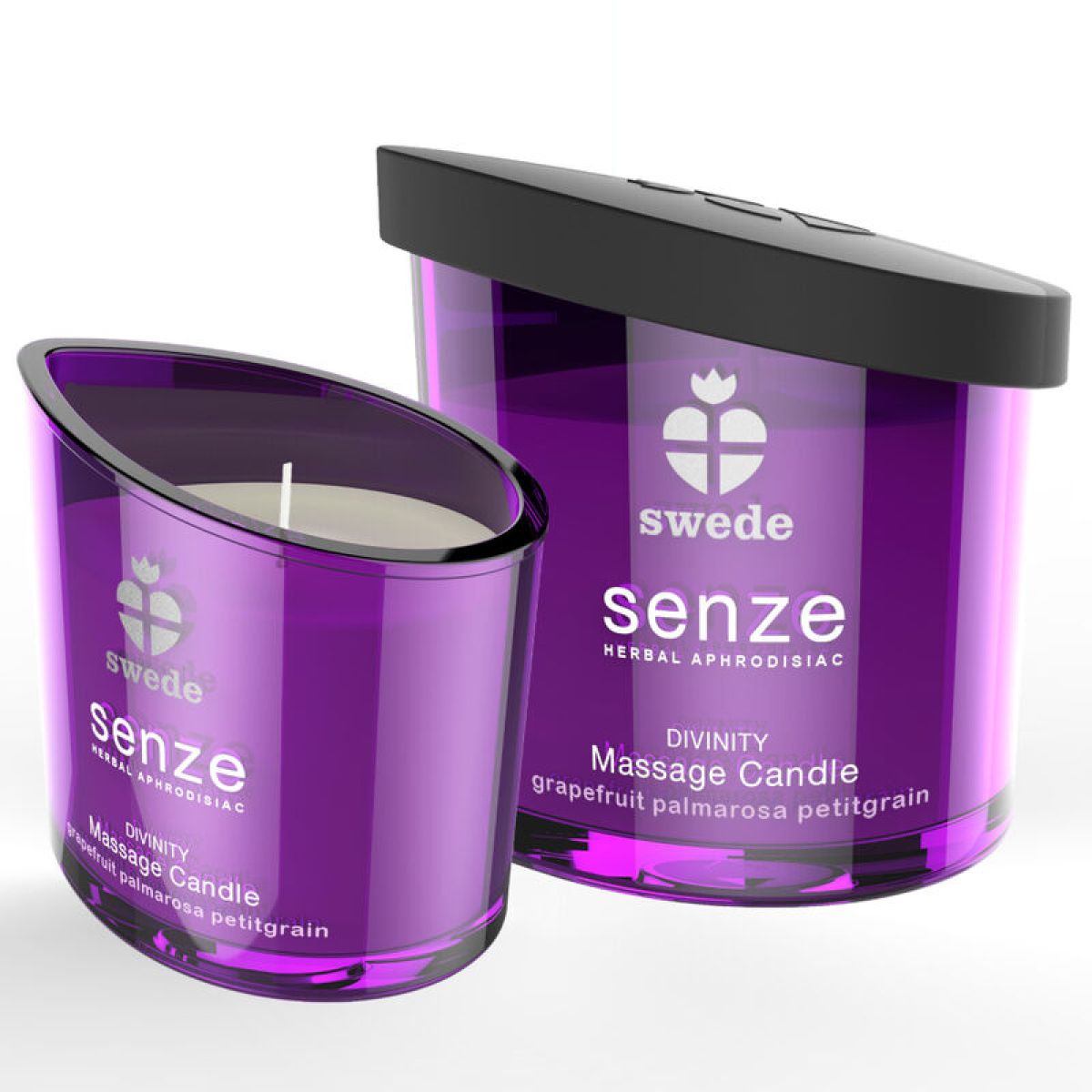 image Bougie de Massage Senze Divinity - Pamplemousse, Palmarosa, Petitgrain