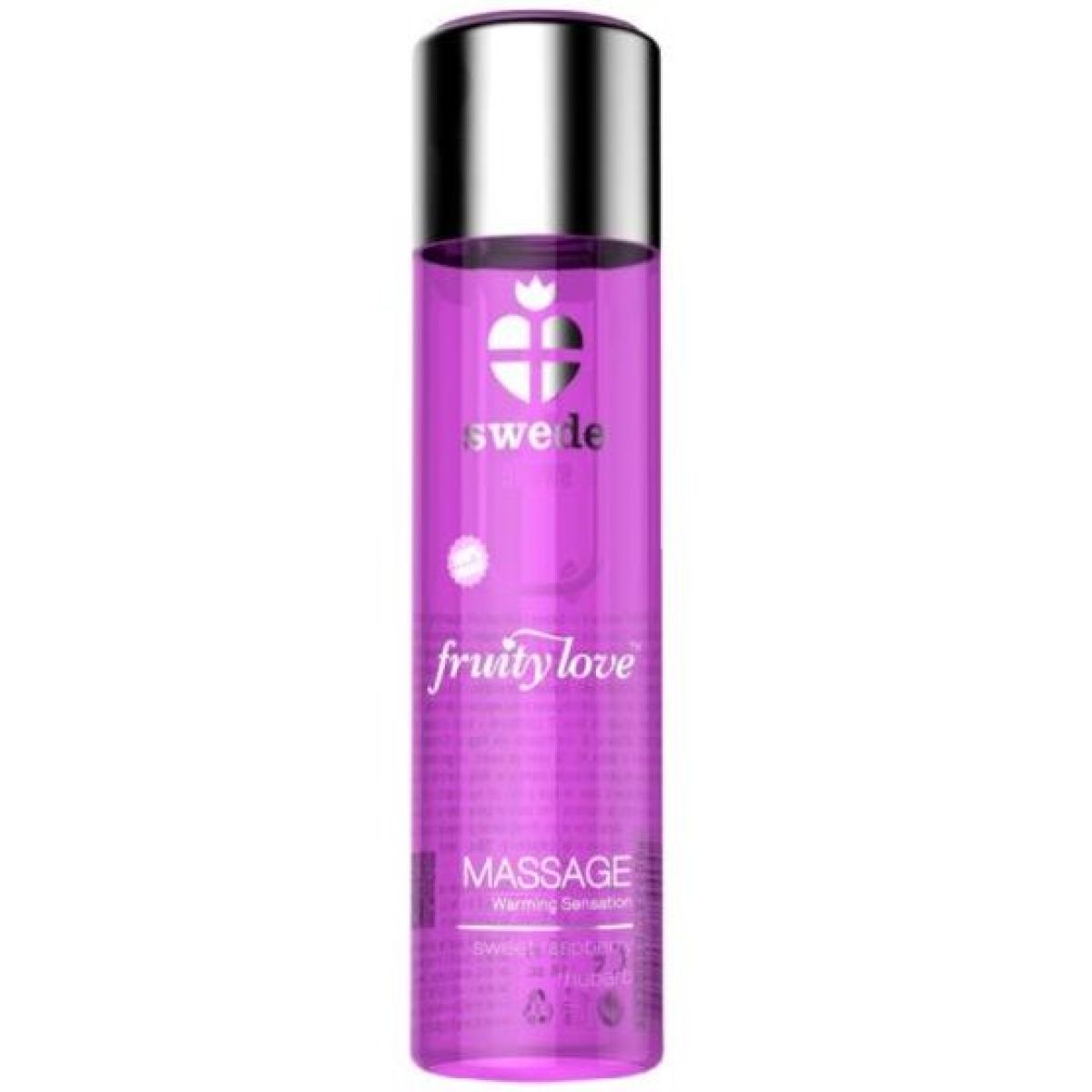 image Fruity Love Effet Réchauffant Huile de Massage Framboise Rose et Rhubarbe 60 Ml