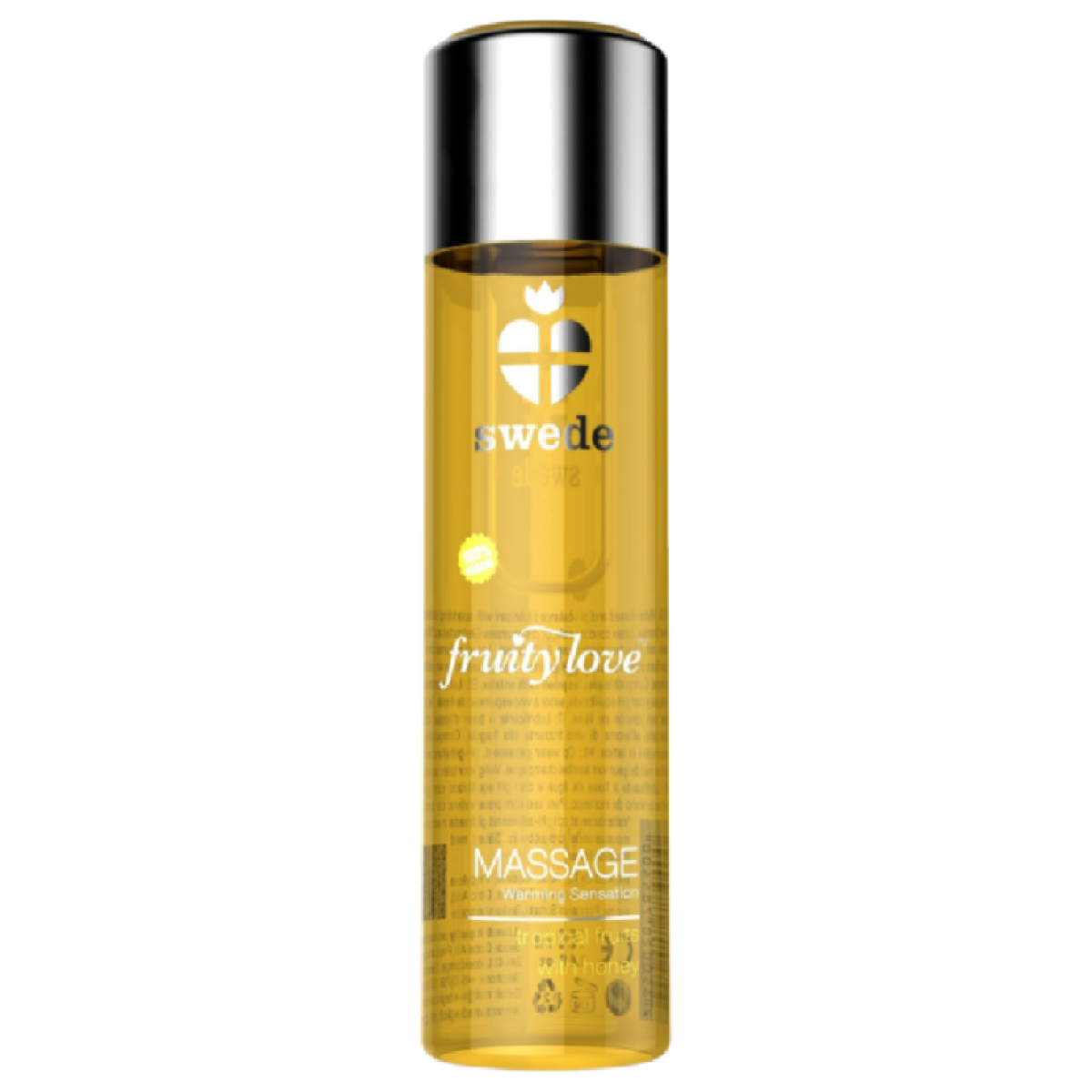 image Fruity Love Huile de Massage Effet Chauffant Fruité Tropical au Miel 120 Ml.