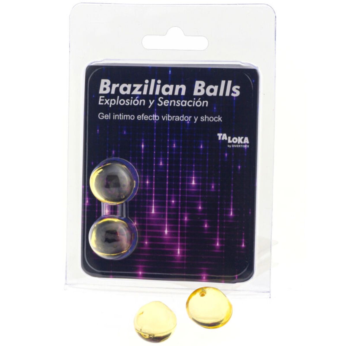 image 2 Balles Brésiliennes Vibrant & Effet de Choc Gel Excitant