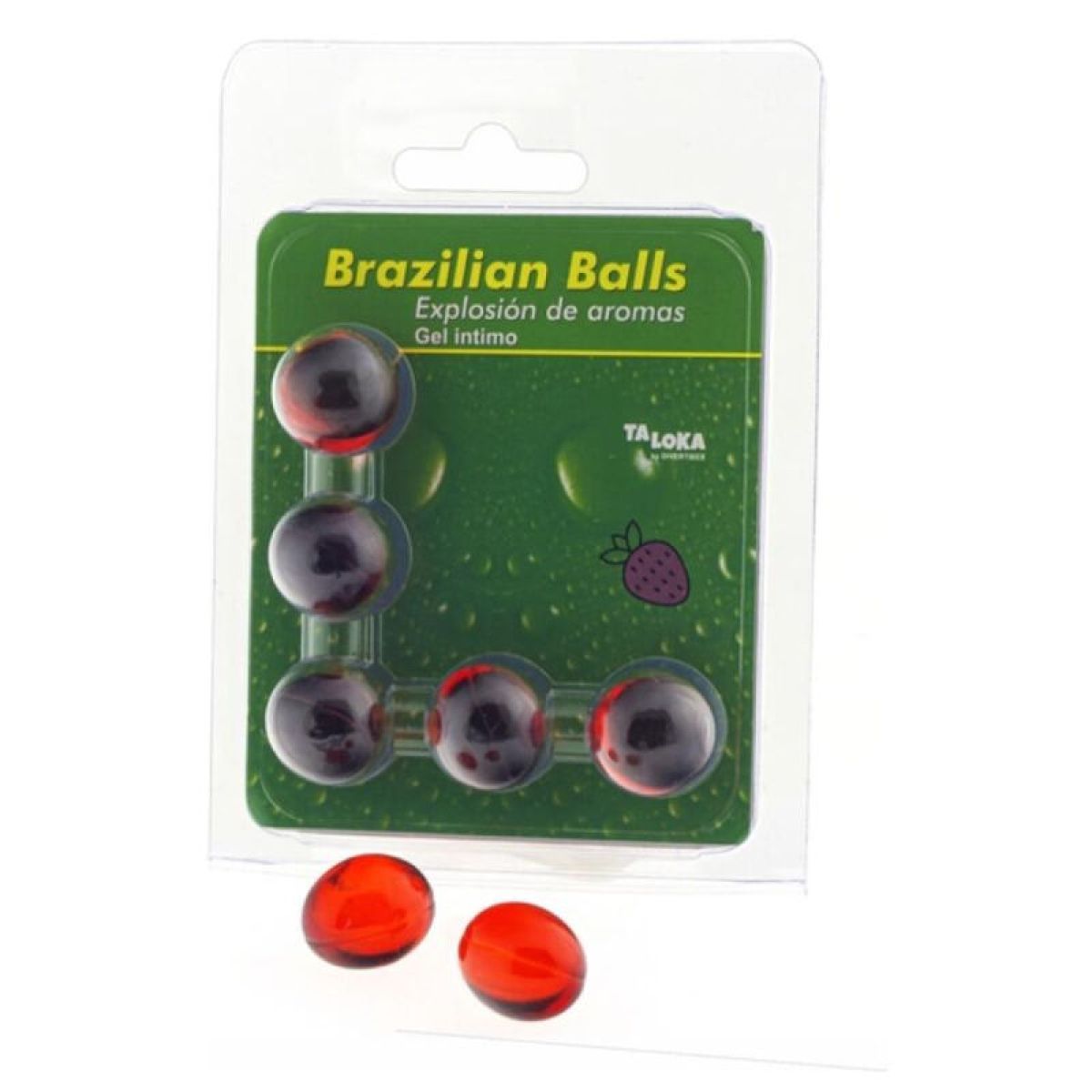 image 5 Boules Brésiliennes Gel Intime Fraise