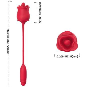 Armony - 3-en-1 Rose, Stimulateur, Aspiration et Up&down avec Queue Rouge