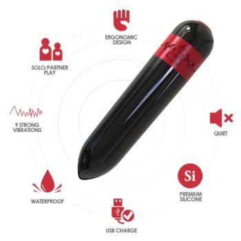 Armony - Télécommande Bullet Vibrateur Rocket Noir
