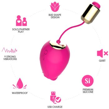 Armony - Vibrateur Mandala Egg Télécommande G-spot Fuchsia