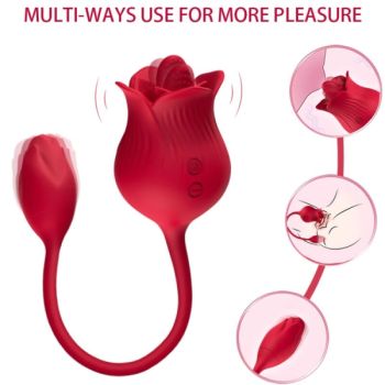 Armony - Vibrateur Rose Con Cola Rouge