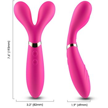 image Armony - Y-wand Massage & Vibrateur Double Tête Fuchsia