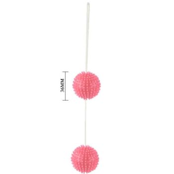 Baile - Balles Texturées Rose Profondement Plaisir 3.6 Cm