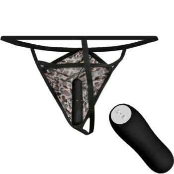 Baile - String avec Vibrant et Télécommande Noir